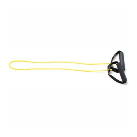 Fabrication Enterprises CanDo Exercise Tubing with Handles, Yellow, 48" 1337428